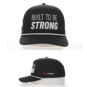 BUILT TO BE STRONG SNAPBACK CAP - BLACK