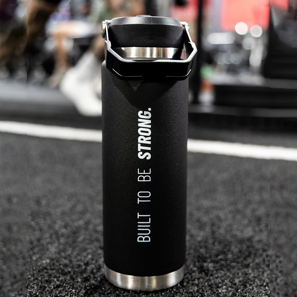 BUILT TO BE STRONG 30 OZ WATER BOTTLE - BLACK - Image 2