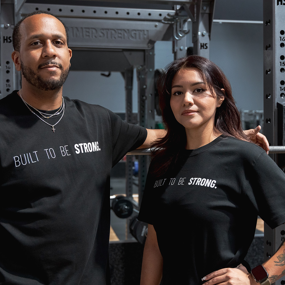 BUILT TO BE STRONG TEE - BLACK - Image 4